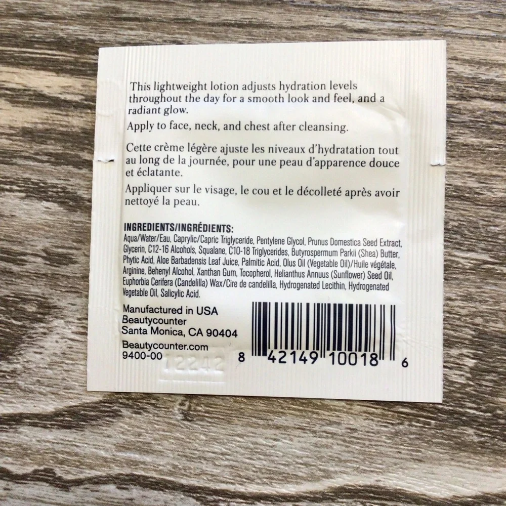BeautyCounter Samples Counter+ and CounterMatch NIP